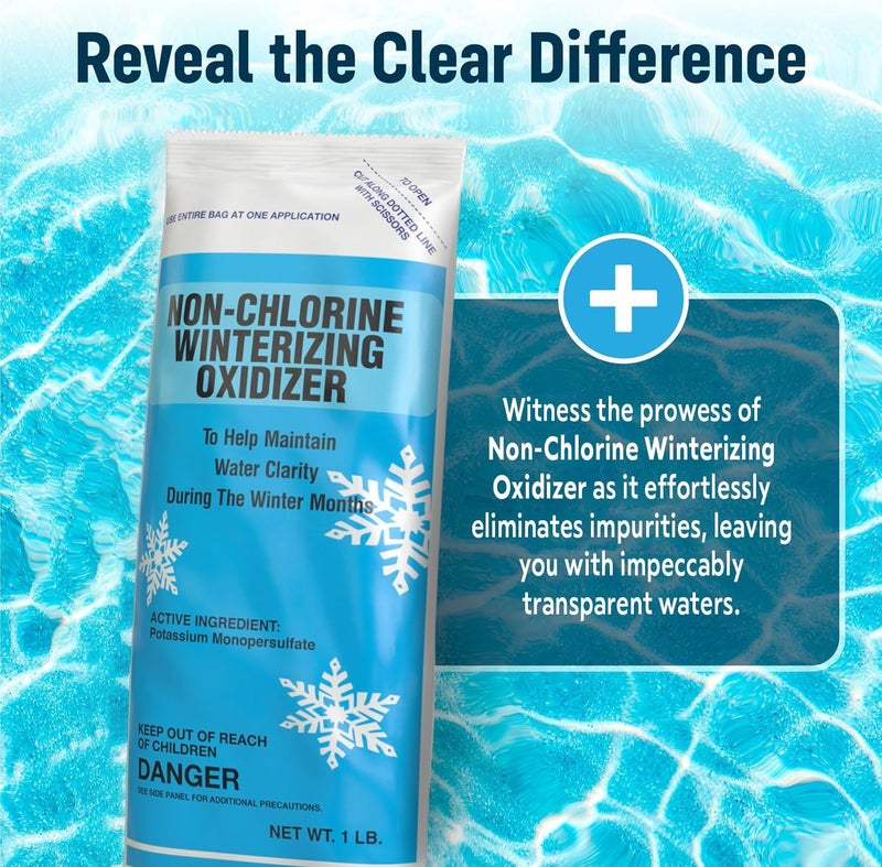 POOL ELEVATE Winter Closing Kit - Winterizing for Above Ground & In-Ground Pools up to 12,000 Gallons: Protect Your at The end of Season with Our 3-in-one Maintenance - Image 3